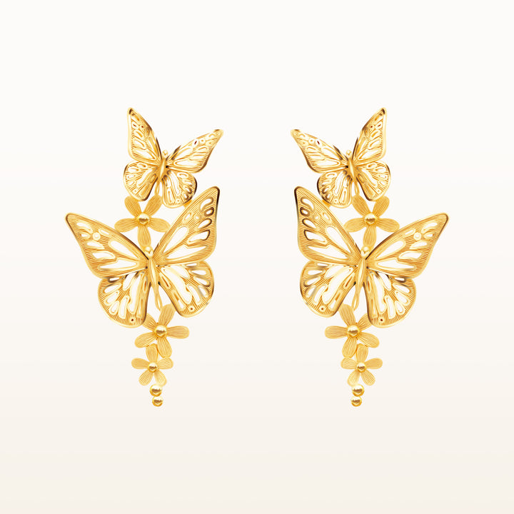 24K Pure Gold Earring : Euthalia Design