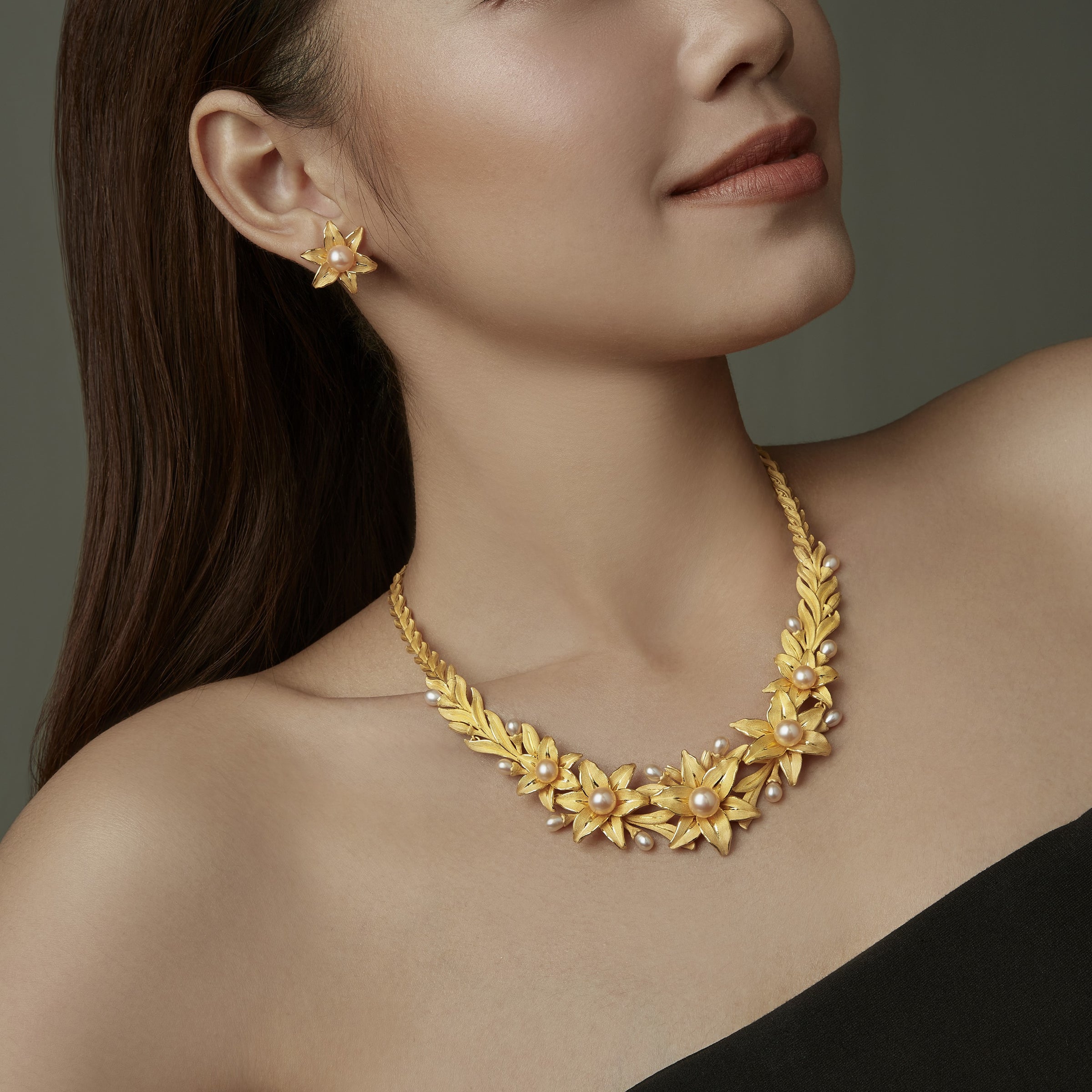 24K Pure Gold Pendant: Gardenia flower design – Prima Gold Official