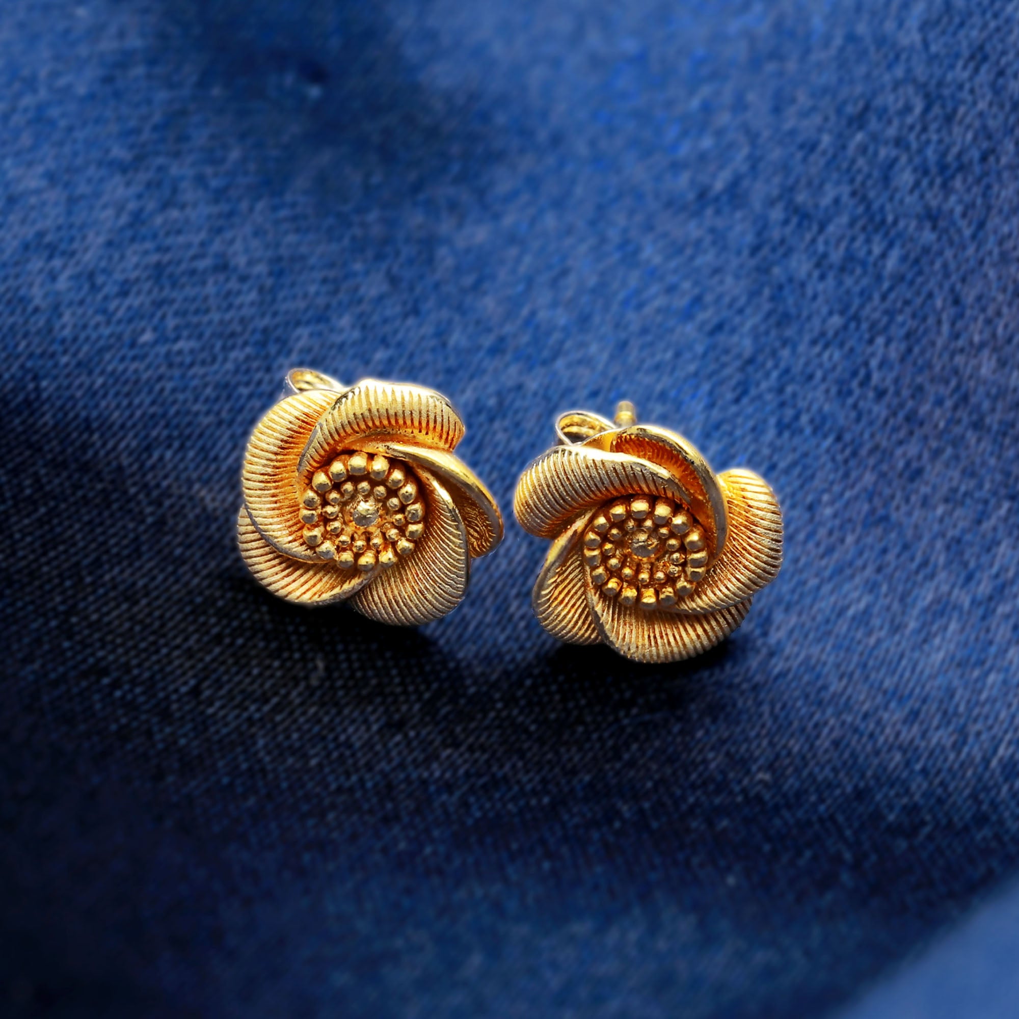 24k gold deals stud earrings