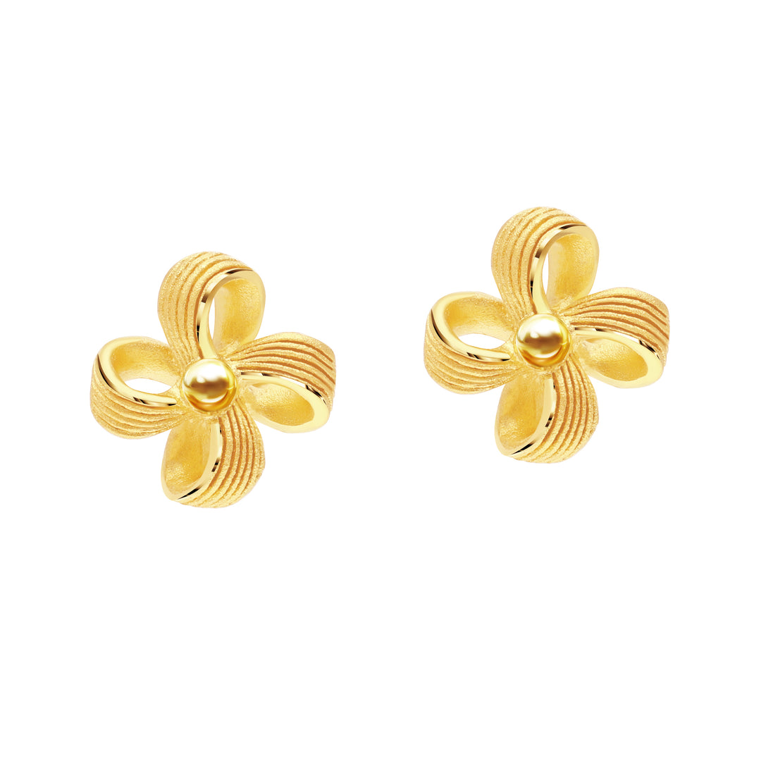 Stud Gold Earrings Designs with Price and Weight, Gold Studs Designs