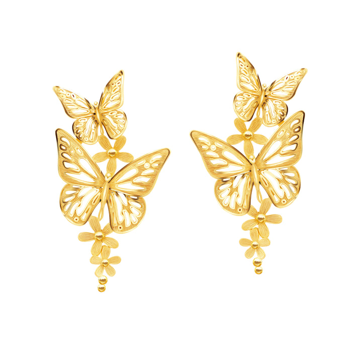 24K Pure Gold Earring : Euthalia Design