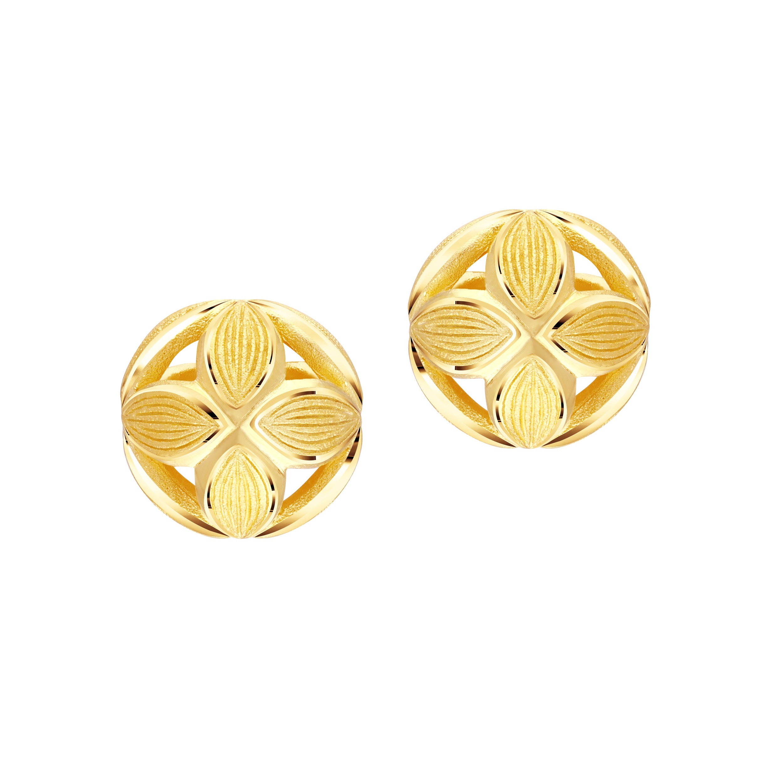 Muzhi Real 18k Gold Stud Earrings Pure Au750 Rose Flower Design Fine  Jewelry Gifts For Women Ea017 - Stud Earrings - AliExpress